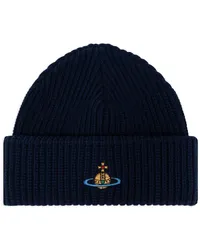 Vivienne Westwood Beanie mit Orb-Stickerei Blau