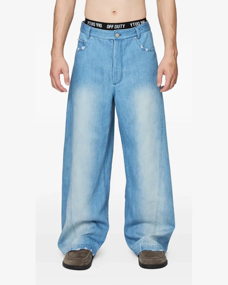 OFF DUTY Hume Twist wide-leg jeans - Blau Blau