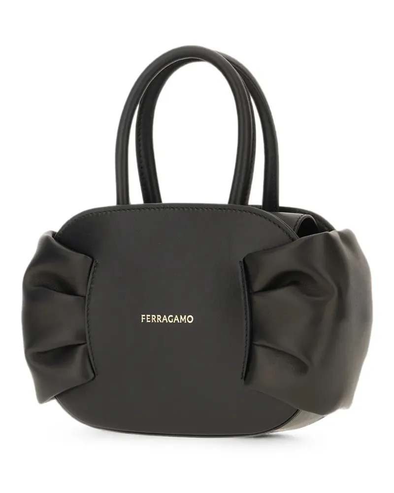 Ferragamo Handtasche mit Schleifendetail - Schwarz Schwarz