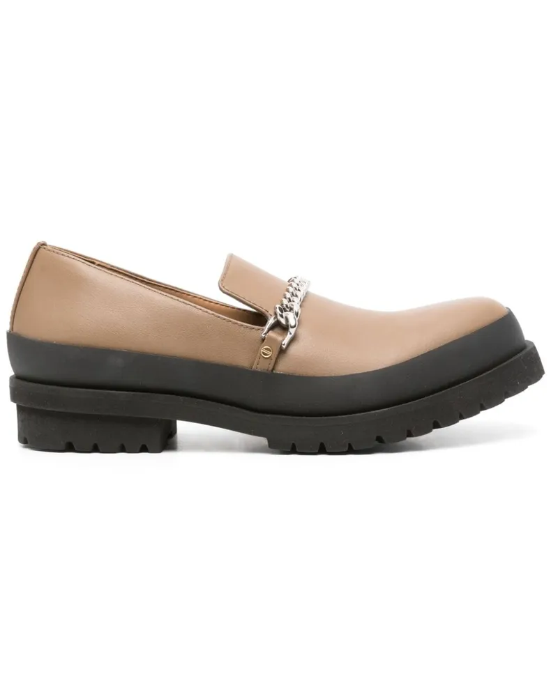 Stella McCartney Loafer mit Kettendetail - Braun Braun