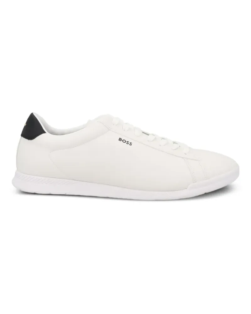HUGO BOSS Nitan Sneakers mit Logo - Weiß Weiß