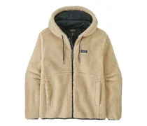 Kapuzenjacke aus Fleece - Nude