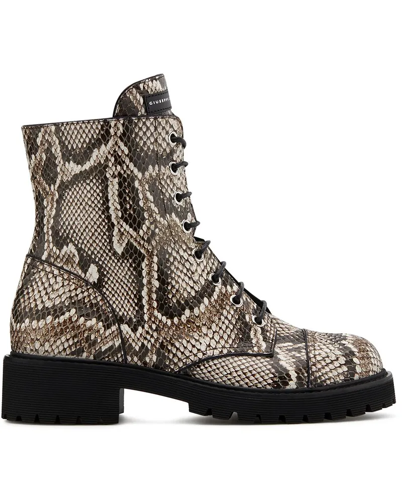 Giuseppe Zanotti Stiefel mit Schnürung - Braun Braun