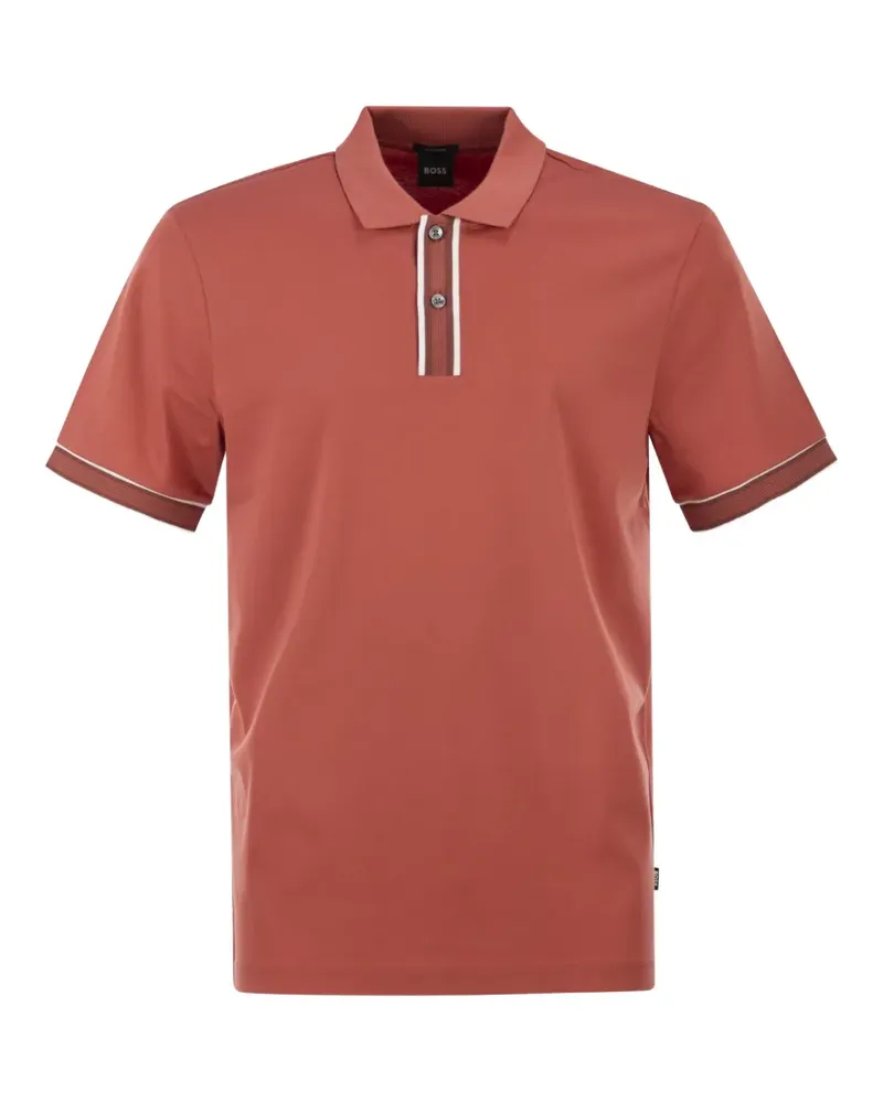 HUGO BOSS cotton polo shirt - Orange Orange