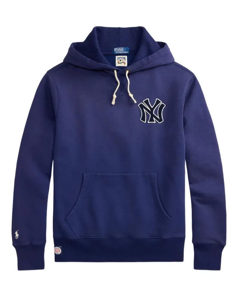 Ralph Lauren x Yankees Hoodie mit Logo - Blau Blau
