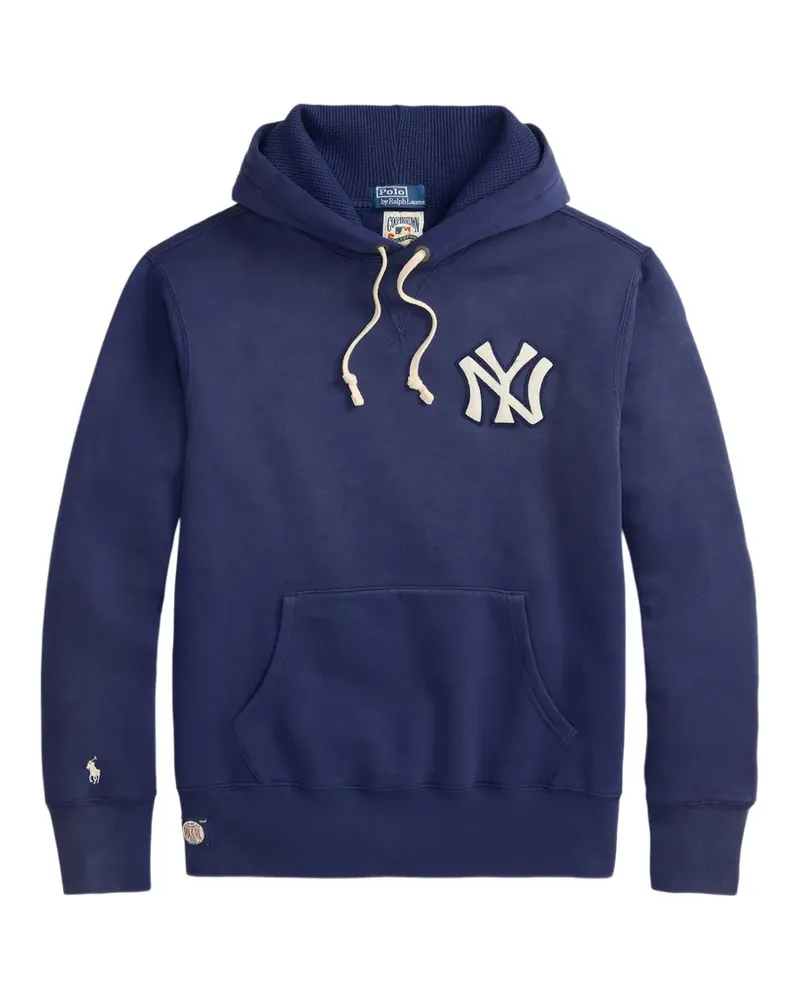 Ralph Lauren x Yankees Hoodie mit Logo - Blau Blau