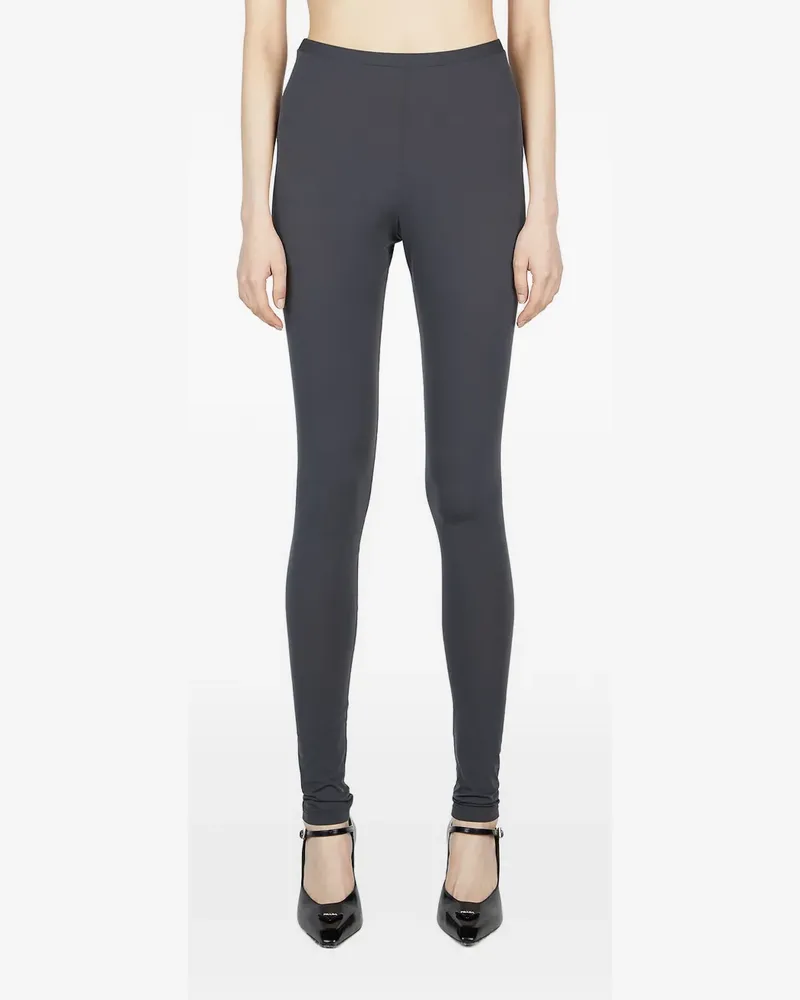 Raf Simons Leggings mit Logo-Patch - Grau Grau