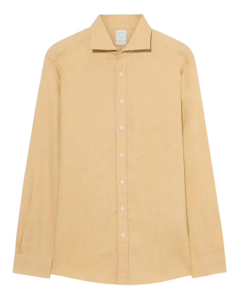 Brooks Brothers Hemd mit Spreizkragen - Gelb Gelb