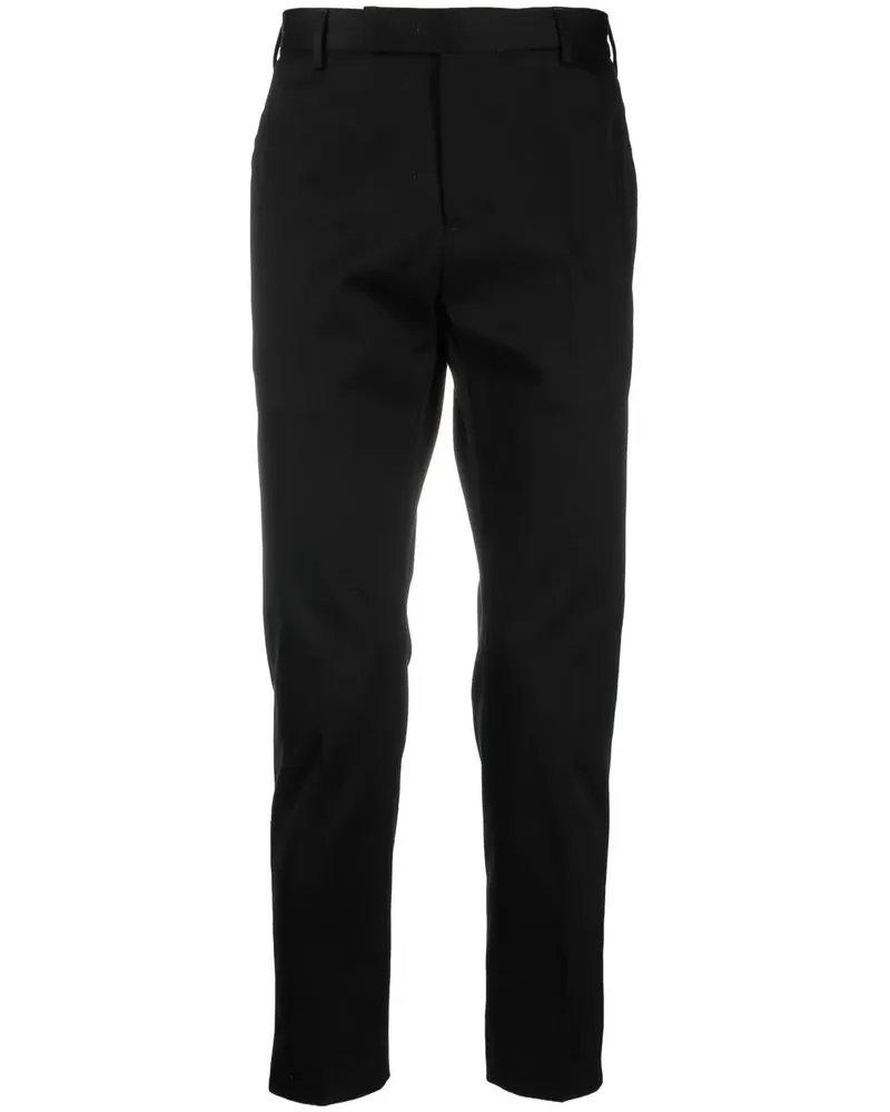 PT TORINO Cropped-Hose mit geradem Bein - Schwarz Schwarz