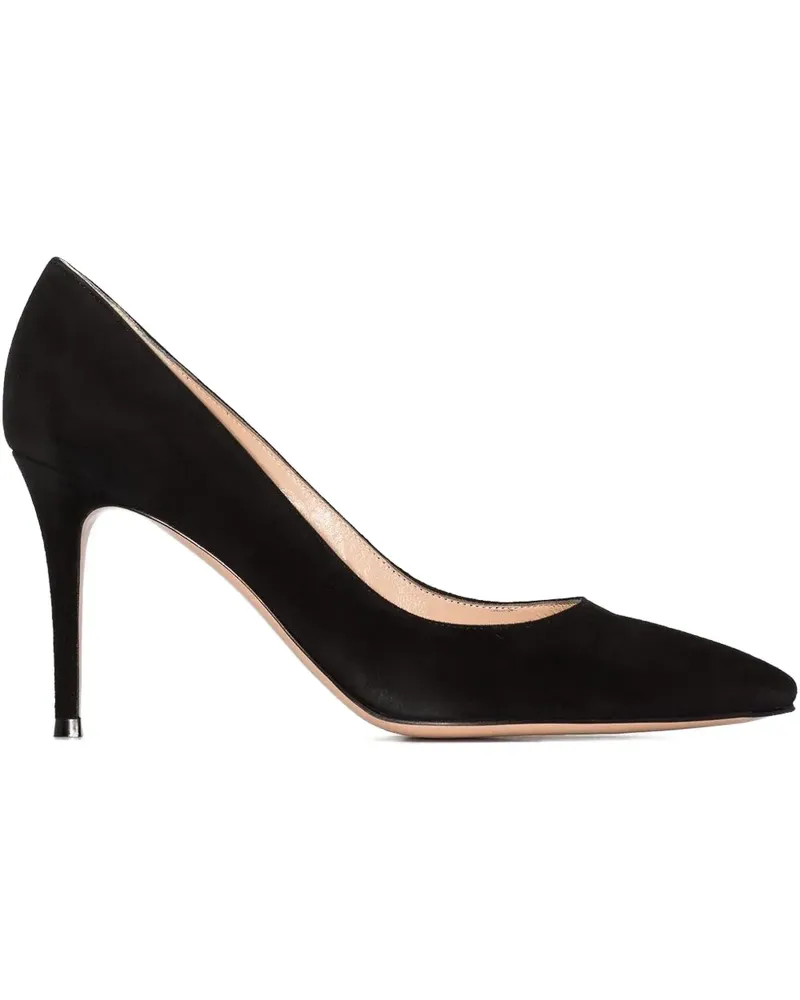 Gianvito Rossi Pumps aus Wildleder 85mm - Schwarz Schwarz