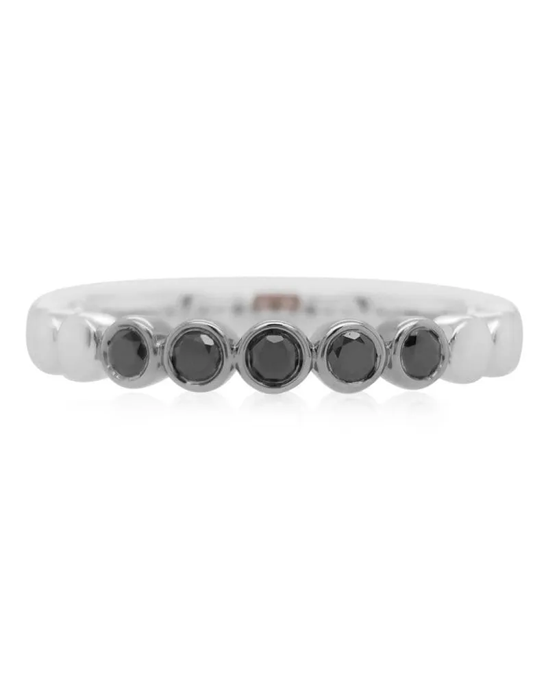 HYT Jewelry 18kt Weißgoldring mit Diamanten - Silber Silber