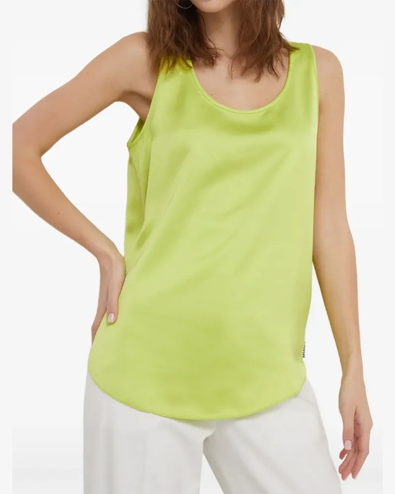 HUGO BOSS Top mit U-Ausschnitt - Gelb Gelb