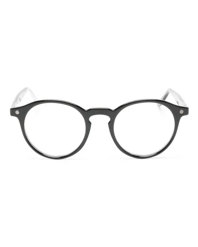 SNOB Milano Doguito round-frame glasses - Schwarz Schwarz