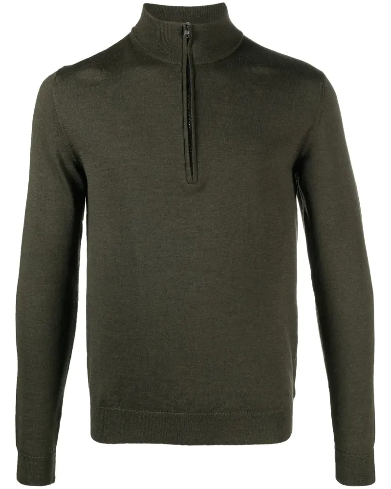 Zanone Pullover mit Stehkragen - Grün Grün