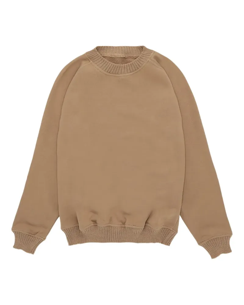 Fortela raglan ribbed knit sweatshirt - Nude Nude