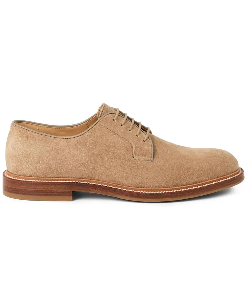 Brunello Cucinelli Derby-Schuhe aus Wildleder - Braun Braun