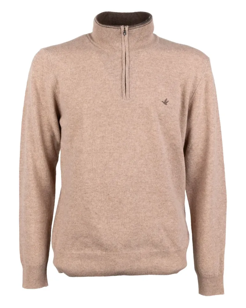 Brooksfield zip-neck sweatshirt - Nude Nude
