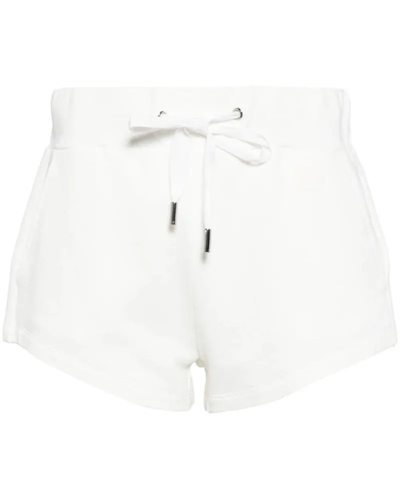 Gucci Kurze Shorts mit Logo-Schild - Weiß Weiß