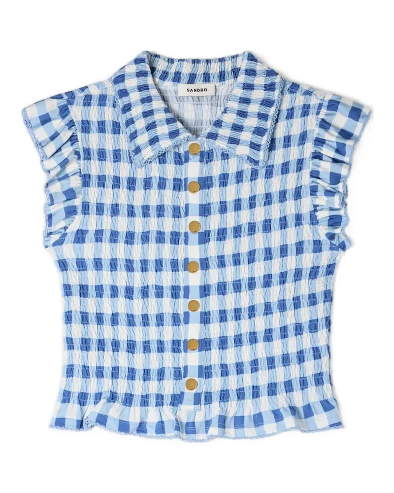 Sandro Rock mit Vichy-Karomuster - Blau Blau