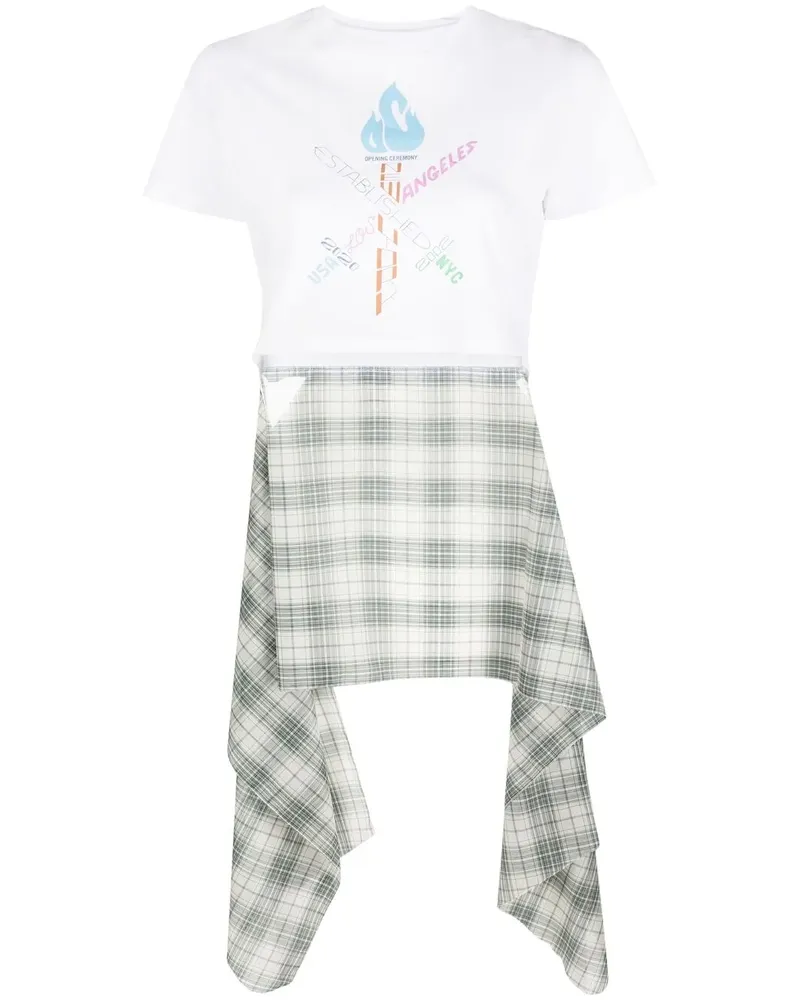 Opening Ceremony Cropped-T-Shirt mit Logo - Weiß Weiß