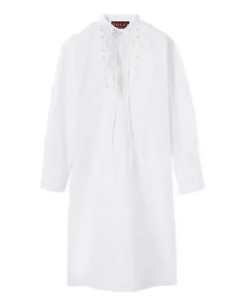 Gucci Horsebit-detail midi dress - Weiß Weiß