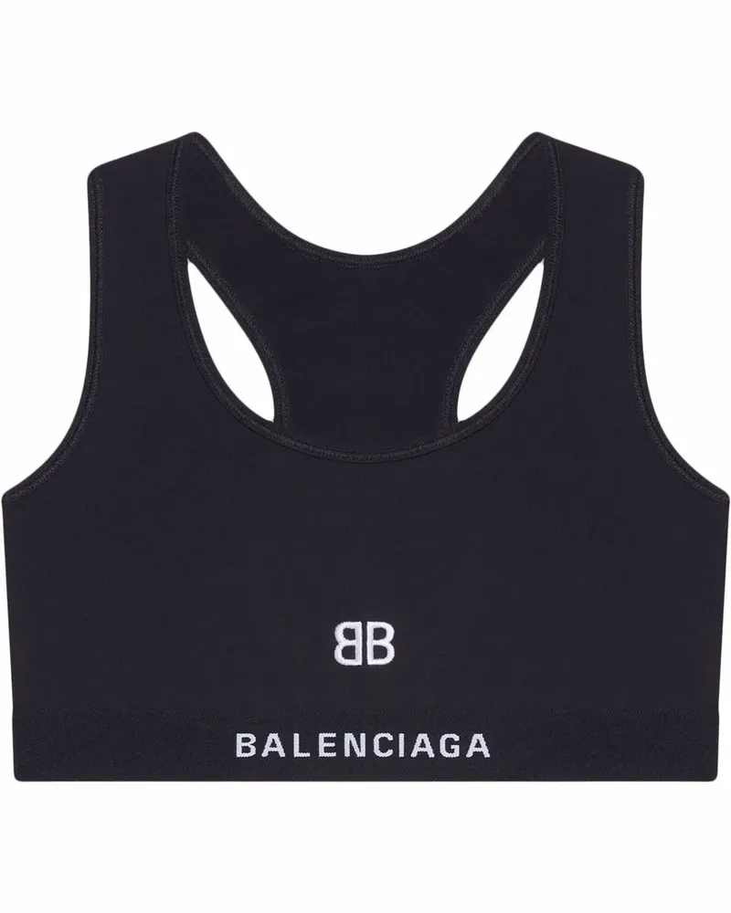 Balenciaga BH mit Stickerei - Schwarz Schwarz