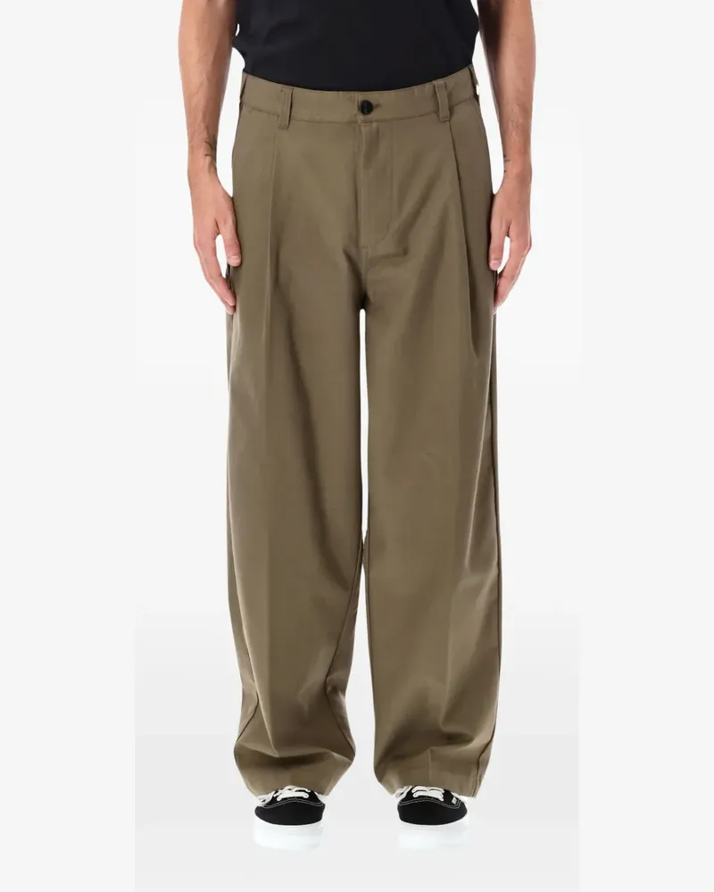 Obey Gin Wide-Leg-Hose mit Bundfalten - Nude Nude