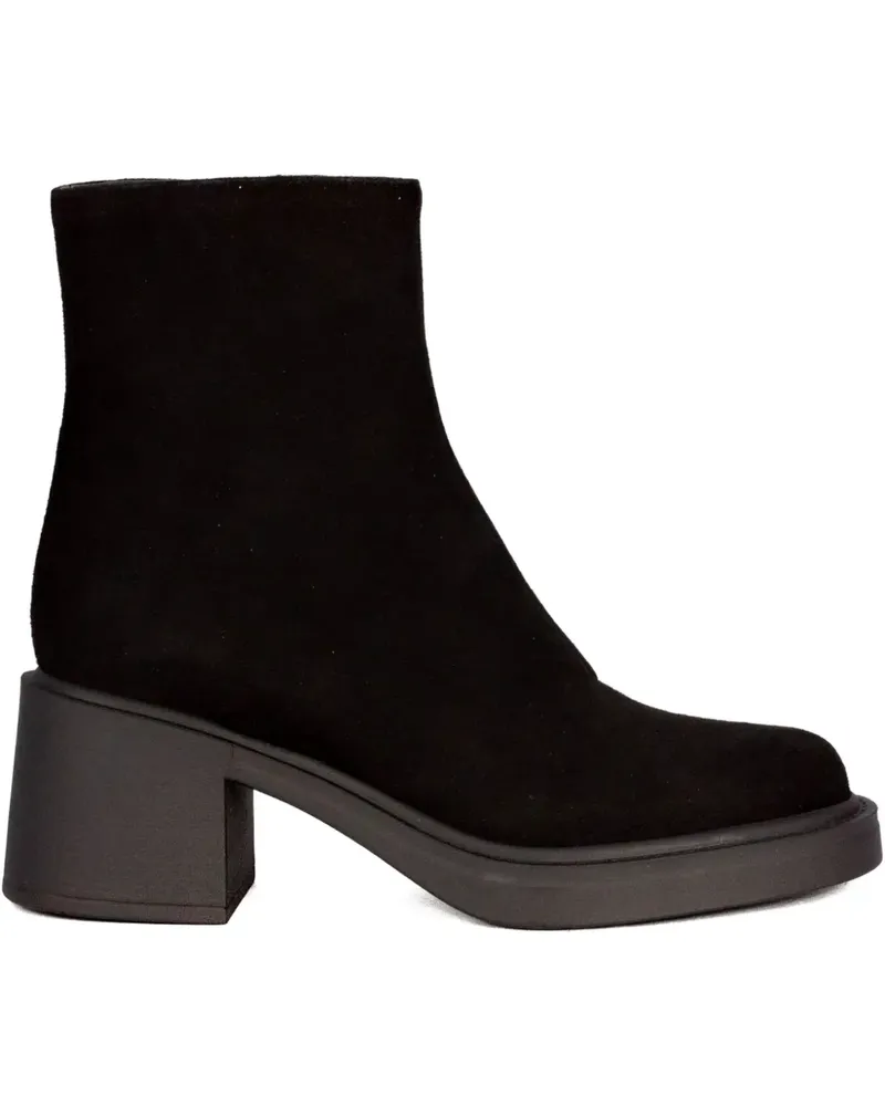 FESTA Milano Stiefeletten mit Blockabsatz 60mm - Schwarz Schwarz