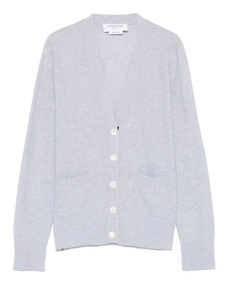 Thom Browne Cardigan mit Zopfmuster - Grau Grau