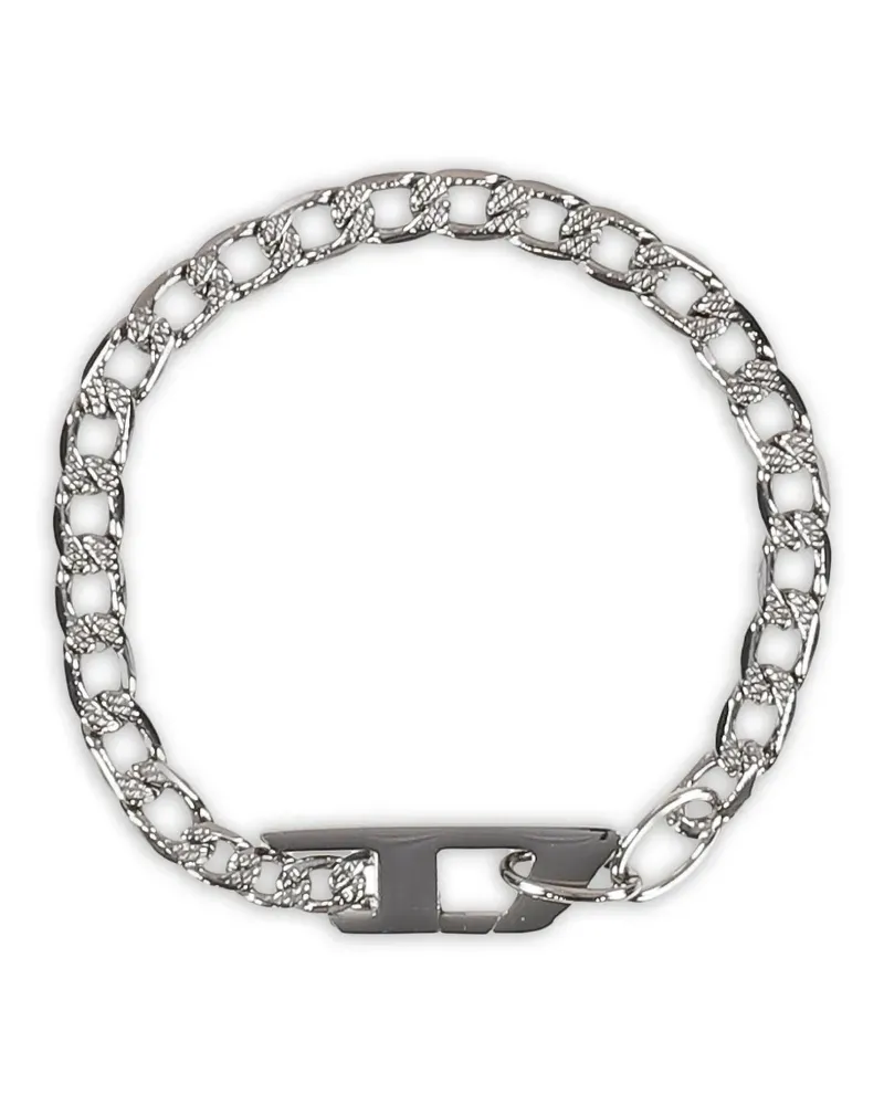 Diesel Kettenarmband mit Logo - Silber Silber