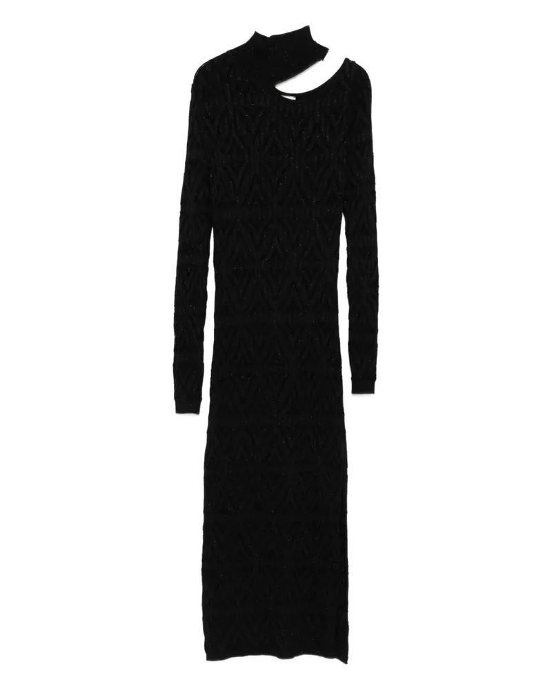 AKEP knitted midi dress - Schwarz Schwarz