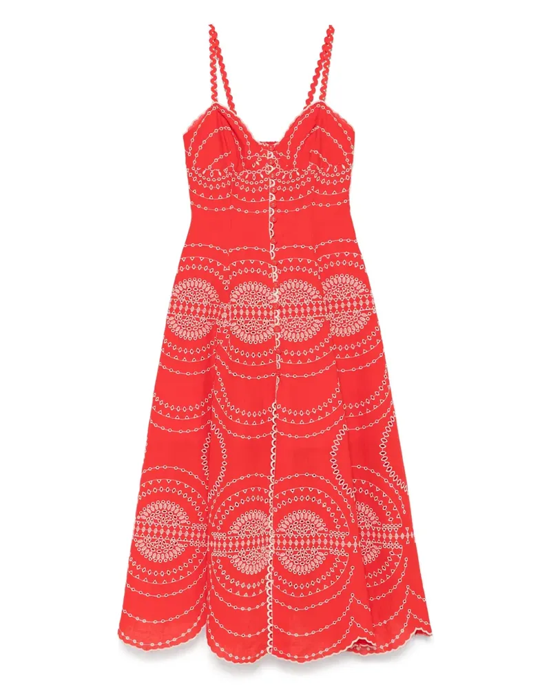 Charo Ruiz Catta Maxikleid - Rot Rot