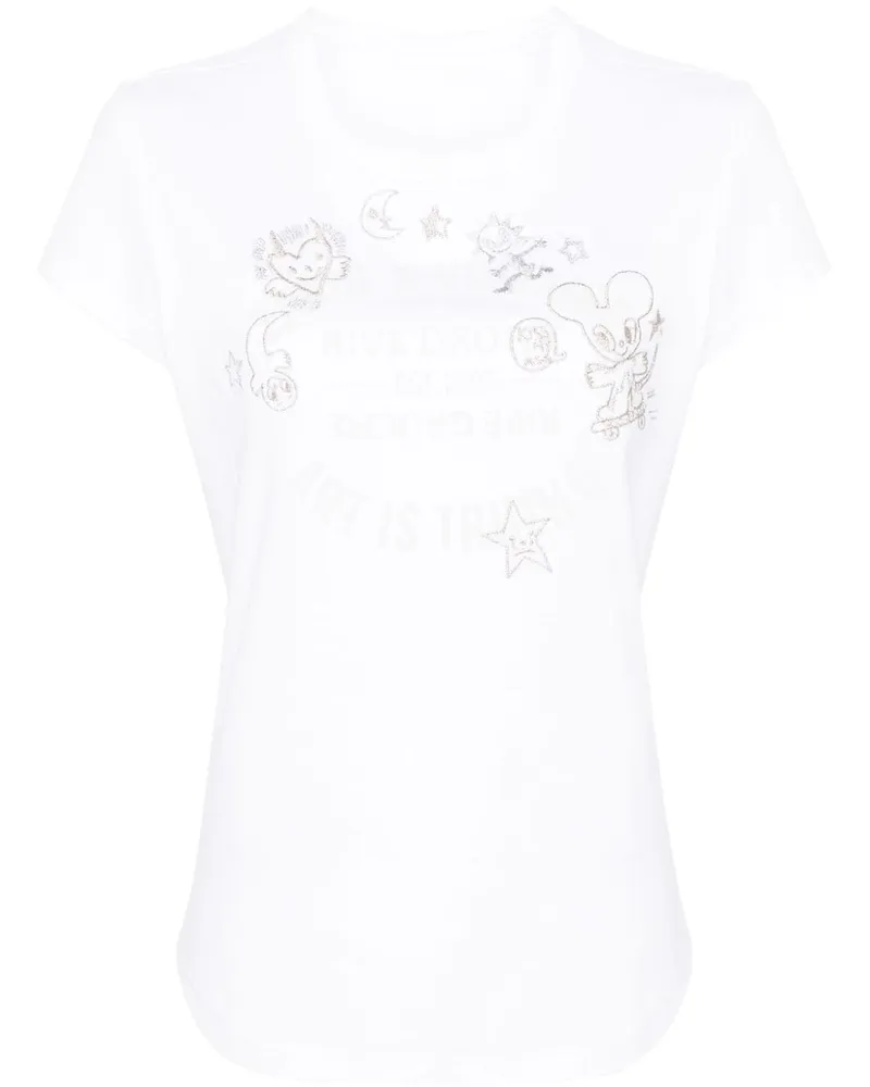 Zadig & Voltaire Walk Blason T-Shirt Weiß