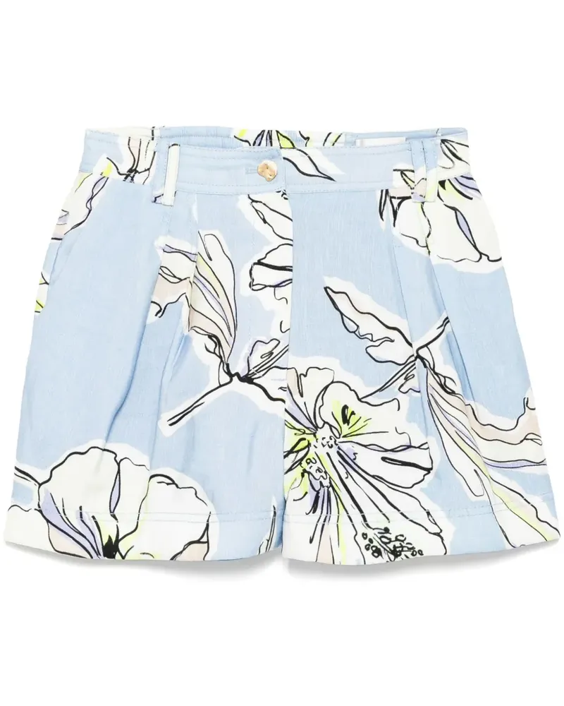 Aje. Shorts mit Blumenmuster - Blau Blau