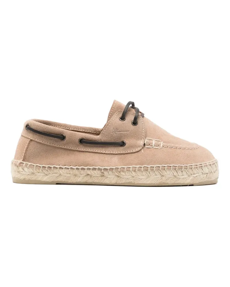 Manebí tie-fastening espadrilles - Nude Nude