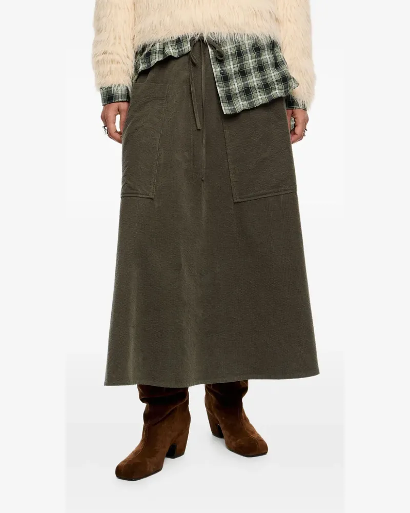 BIMBA Y LOLA Rock mit Kordelzug - Grün Grün