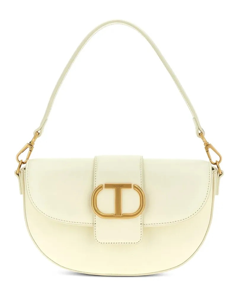 Twin-Set Amie Schultertasche - Weiß Weiß