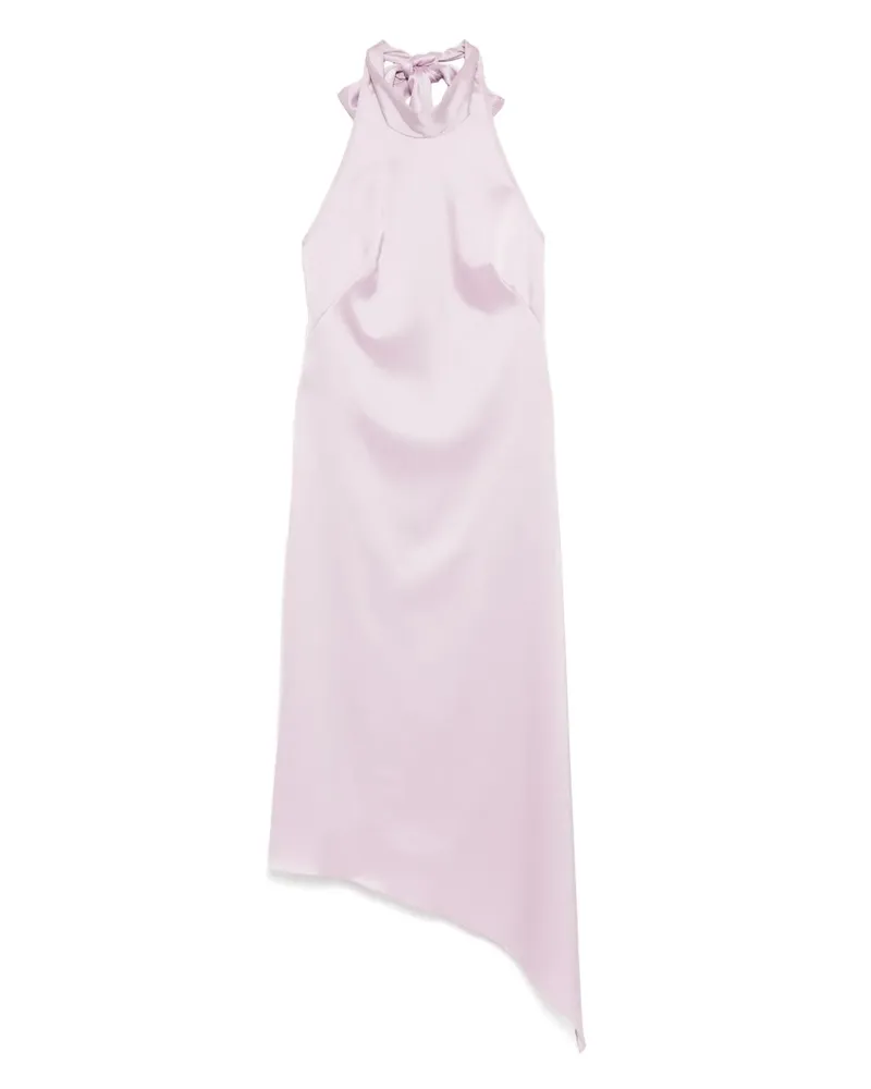 Amsale Asymmetrisches Neckholder-Kleid - Violett Violett