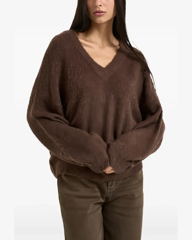 Liu Jo Pullover mit V-Ausschnitt - Braun Braun