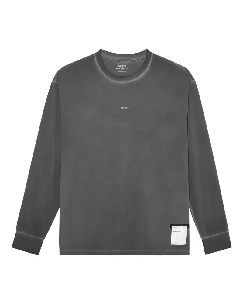 Satisfy Klassisches Langarmshirt - Grau Grau