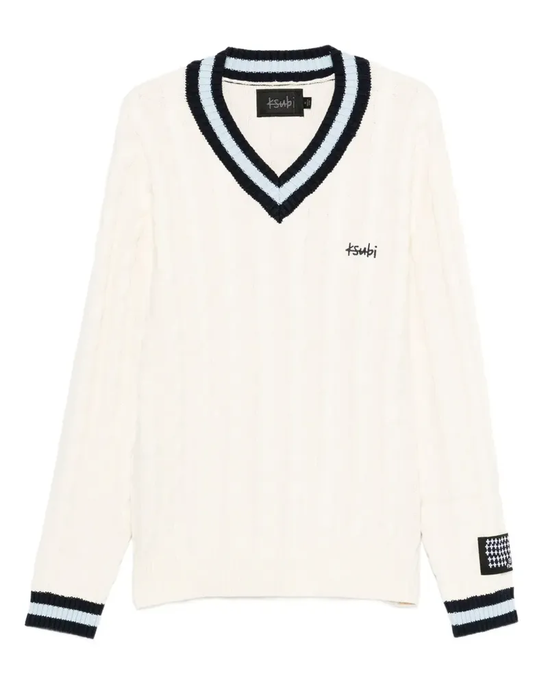 ksubi Pullover mit Zopfmuster - Weiß Weiß