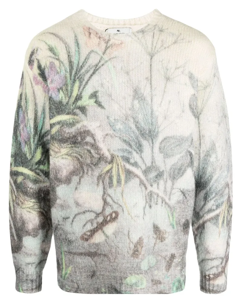 Etro Pullover mit Intarsien-Motiv - Nude Nude