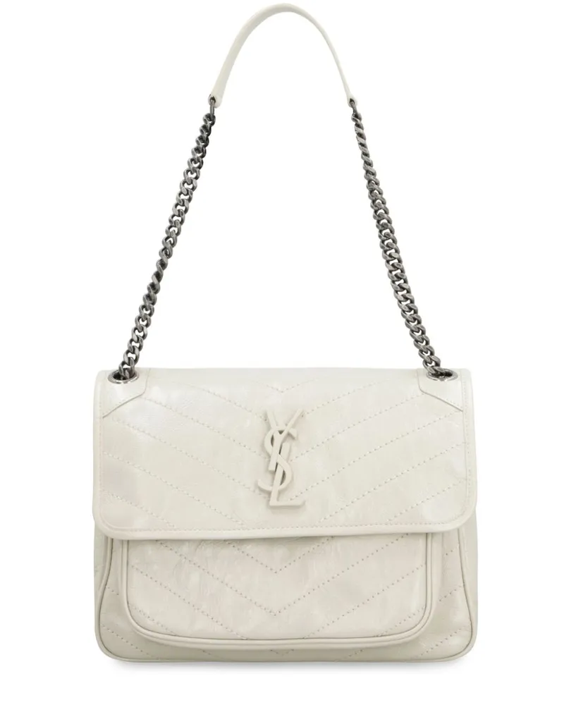 Saint Laurent Gesteppte 'Niki' Schultertasche - Nude Nude