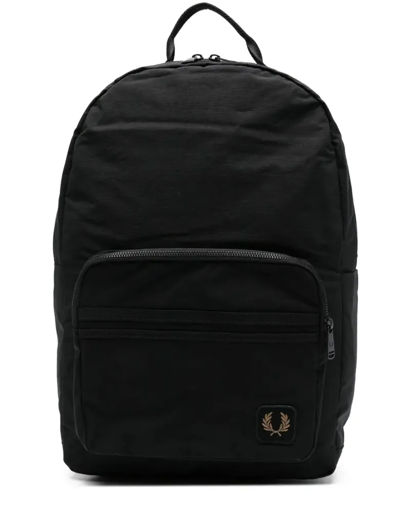 Fred Perry Rucksack mit Logo-Patch - Schwarz Schwarz