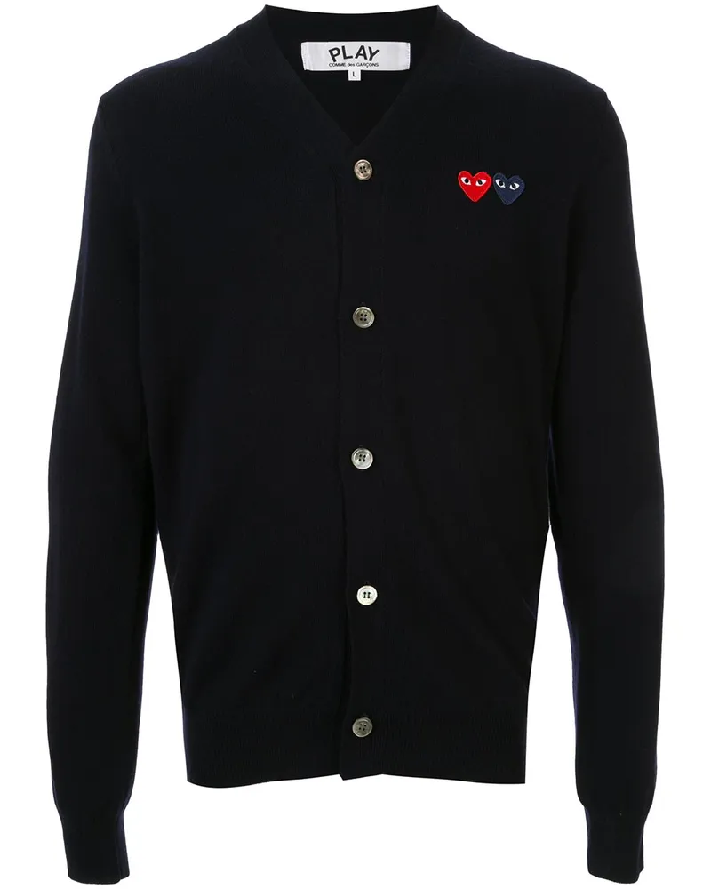 Comme des Garçons Cardigan mit Logo-Stickerei - Blau Blau