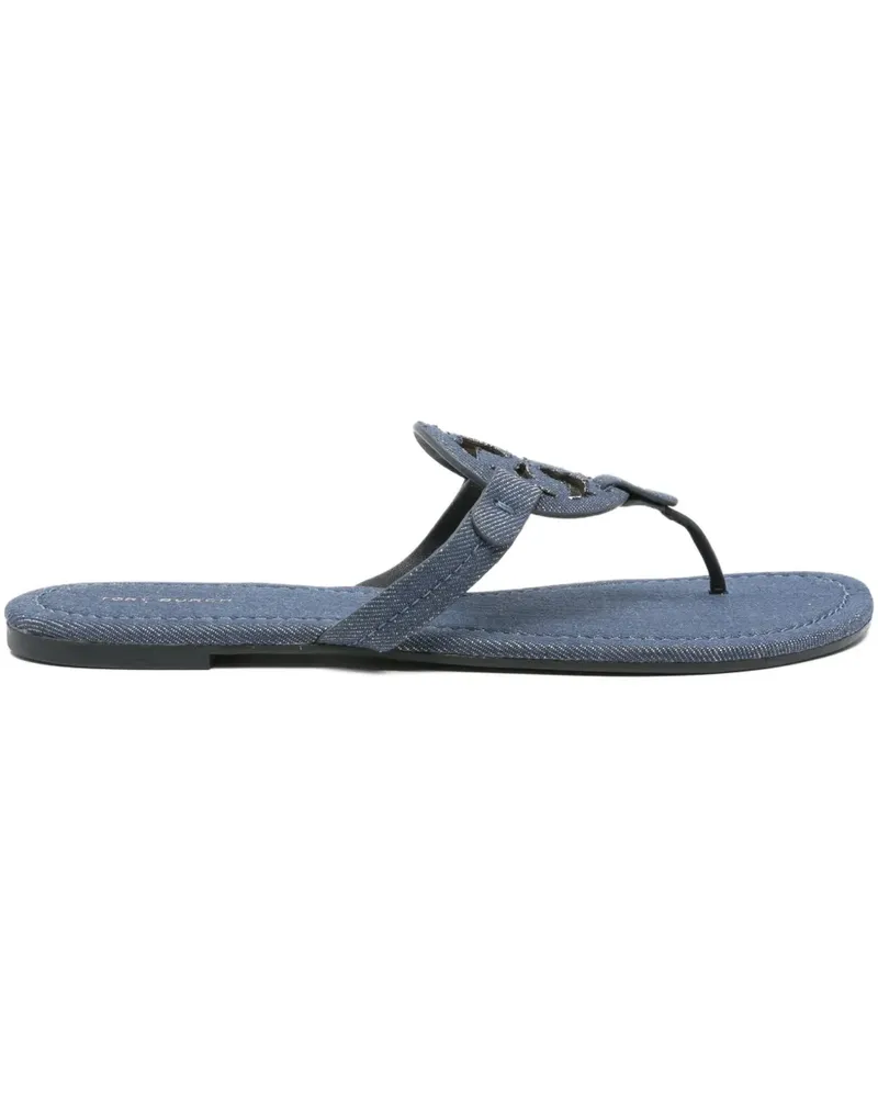 Tory Burch Miller Sandalen mit Double T - Blau Blau