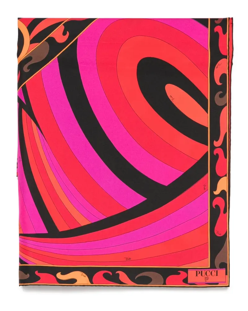 Emilio Pucci Iride-print silk scarf - Rosa Rosa