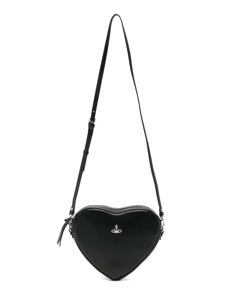Vivienne Westwood Alexa Heart Umhängetasche - Schwarz Schwarz