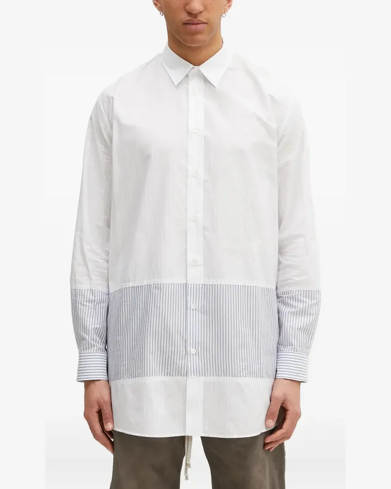 Maison Margiela Hemd mit Nadelstreifen - Weiß Weiß