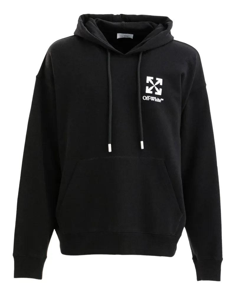 OFF-WHITE Hoodie mit Logo-Pfeil - Schwarz Schwarz